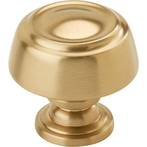Bouton d'armoire en bronze champagne, poignée d'armoire, bouton de tiroir de 30 mm de diamètre, quincaillerie pour meubles (1/5)