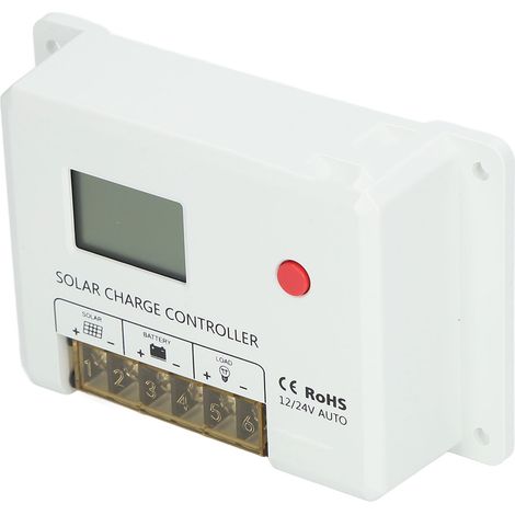 Régulateur solaire PWM 20A 12V/24V HC2420, contrôleur de charge intelligent pour panneaux solaires, protection intégrée, usage camping-car et système solaire domestique. (1/5)