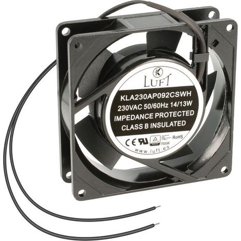 Ventilatore 230vac 92x92x25nn 2fili a frizione Luft Kla230ap092cswh (1/2)