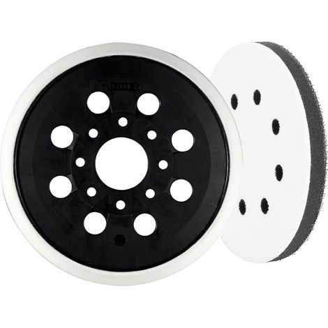 Plateau de Ponçage 125mm pour Ponceuse Bosch PEX 220A, GEX 125-1 AE - Accessoire de Qualité pour Ponceuses Excentriques (1/5)