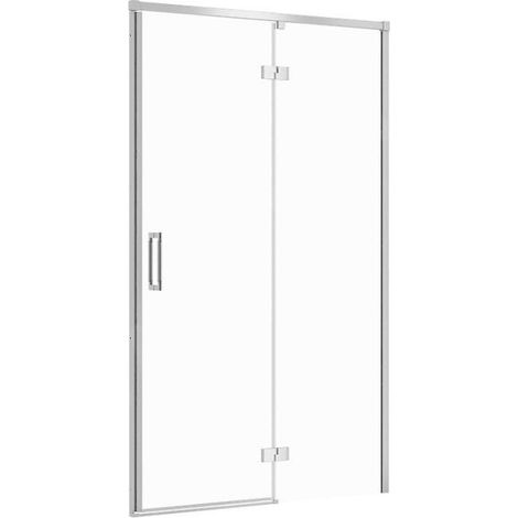 Cersanit Larga - Porte de douche 120x195 cm, droite, chrome/verre clair S932-118 (1/2)