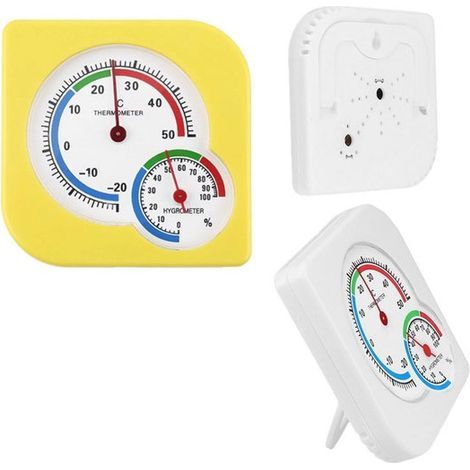 2-teiliges analoges Thermometer/Hygrometer – Feuchtigkeitsmesser – Innen- und Außenthermometer (1/5)