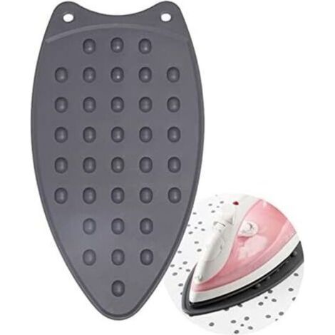 LYERCW - Silicone Repose Fer,Le Repassage du Tapis résistant à la Chaleur,Support pour Fer à Repasser en Silicone,pour Planche à Repasser Tapis de Repassage antidérapant (1/4)