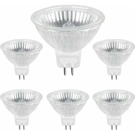 Ampoule Halogene GU5.3 35W 12V, Ampoule Spot Halogène MR16, pack de 6