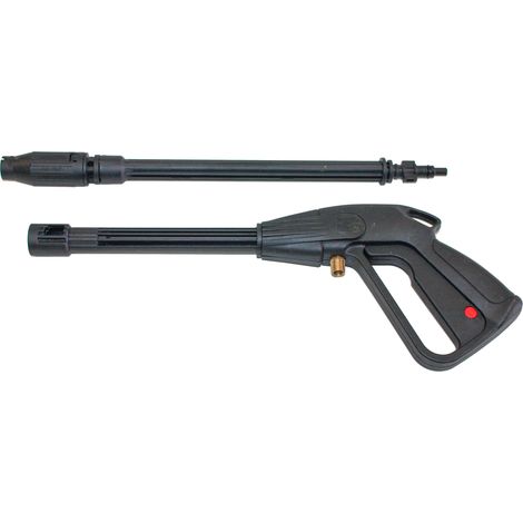 Bricoferr – Pistolet avec lance pour nettoyeur haute pression 130 BAR – Contrôle précis du débit – Compatible KWA130 – Nettoyage efficace de patios et véhicules