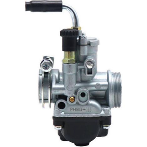 Carburateur PHBG pour moteur 4 temps 50-100 cm³, diamètre 19,5 mm ou 21 mm, compatible avec les moteurs de course Dellorto (modèle A1). Références : PHBG19.5 et PHBG21. (1/4)