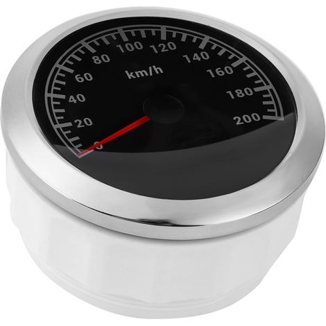 85-mm-Multifunktions-GPS-Tachometer bis 200 km/h mit Lenkwinkelanzeige und Kilometerzähler für Motorrad, Boot und Auto (1/5)