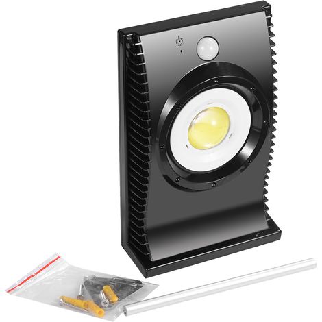 Panneau solaire LED COB Lampe à détection infrarouge Lampe murale d'extérieur avec interrupteur à 2 positions (1/5)