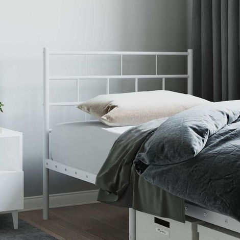 Ersatz-Kopfteil Metall Weiß 75 cm