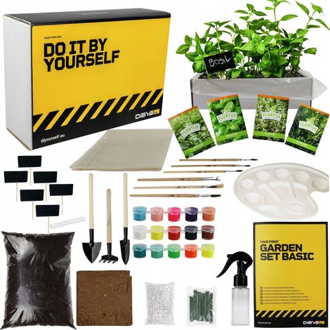 Kit básico de bricolaje MI PRIMER JARDÍN hierbas regalo PARA un pequeño jardinero XXL (1/5)