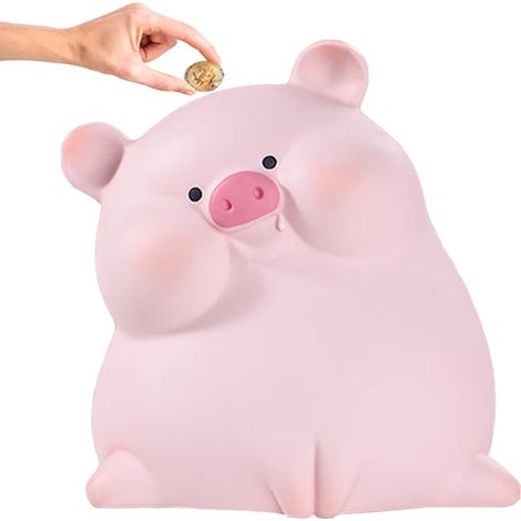 Tirelire - En plastique - Grande tirelire avec ouverture pour billets de banque - Économies - Décoration de chambre - Cadeaux d'anniversaire de Noël pour filles, garçons, adultes et enfants (1/5)
