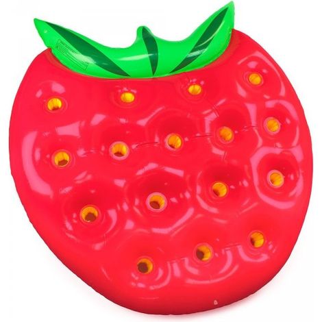 Materassino gonfiabile a forma di fragola 146x143cm Fredi