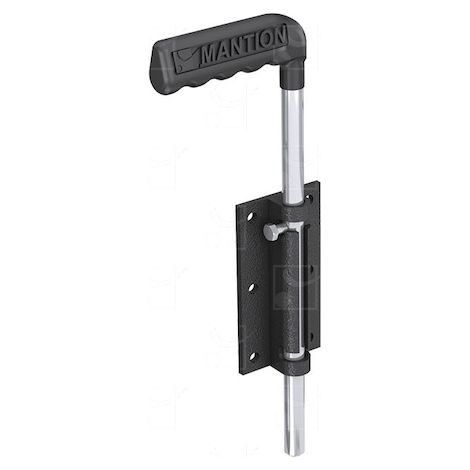 Mantion – Verrou à levier renforcé à visser Ø14 mm – Longueur 300 mm – Finition zinguée – Pour bois dur – 1314