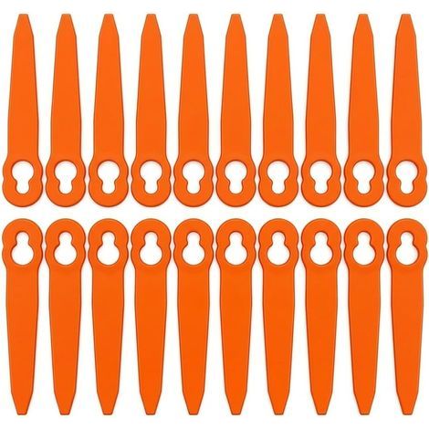 Plastique Lame Coupe Bordure sans Fil, 100Pcs Lames Coupe Bordure, 90mm Compatible avec Stihl PolyCut 2-2 3-2, FSA 45 FSA 57 FSE 52, Pièce de Rechange OEM 40080071000 (1/5)