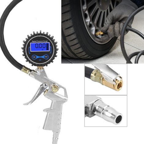 Gonfleur de pneus numérique 0-200 PSI haute précision, manomètre professionnel pour voiture (1/5)
