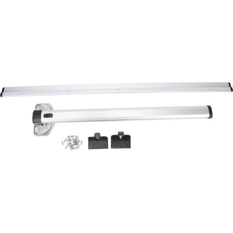 Pieds de table pliants de 725 mm pour camping-cars, en alliage d'aluminium, avec supports muraux détachables et rails de guidage, adaptés aux camping-cars, fourgons aménagés, yachts, etc. (1/4)