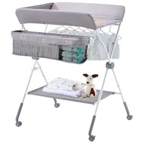 Table à Langer Pliable Plan à Langer avec Panier Latéral et (1/5)