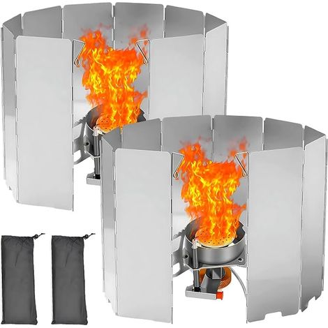 Foldable Wind Screen Gas Warmer Suitable for Outdoor Activities such as Camping Barbecues Picnics and Travel with Storage Bags (1/5)