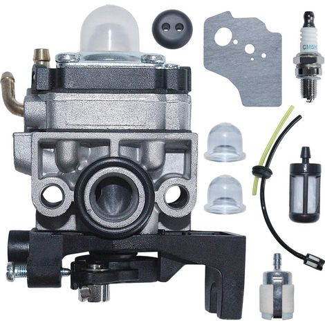 Kit carburateur avec ligne de carburant, filtre, bougie et joint pour Honda GX35 HHT35 HHT35S WYB-16C Carb Taille-haie 16100-Z0Z-034 (1/5)