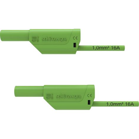 Schützinger VSFK 8700 / 1 / 50 / GN Cordon de mesure de sécurité mâle 4 mm mâle 4 mm 50.00 cm vert 1 pc(s) Y487532