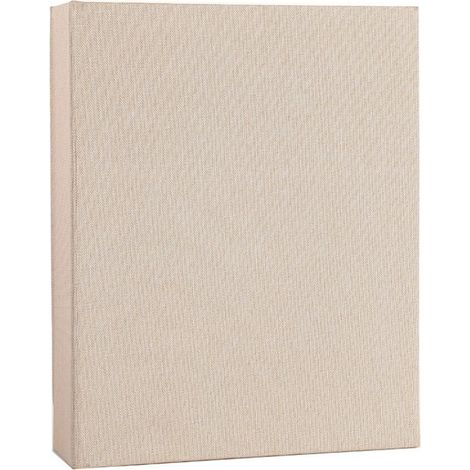 2-teiliges Fotoalbum (beige) – Kapazität für 200 Fotos (15 cm), Jute-Einband, Erinnerungsbuch, Großformat