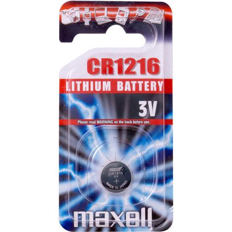 Maxell 11238800 pila doméstica Batería de un solo uso CR1216 Lithium-Manganese Dioxide (LiMnO2) (1/2)