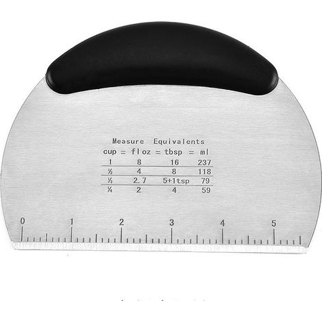 Lot de 2 coupe-pâte en inox, spatule multifonction pour pain, gâteau, fudge et chocolat, outil de cuisine pratique. (1/5)
