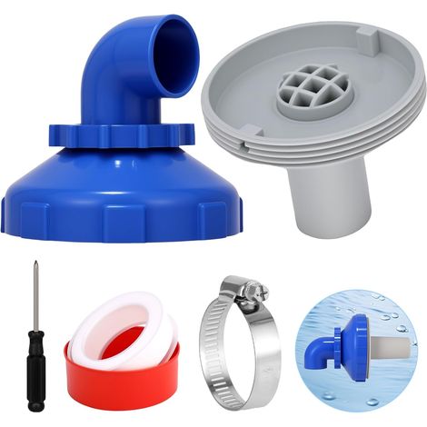 Bardusch - Buse de Remplissage de Piscine Rotative à 360°, Buse d'entrée de Piscine, Refoulement Piscine, pour Piscine Intex Bestway Raccord de Tuyau 32/38 mm (1/5)