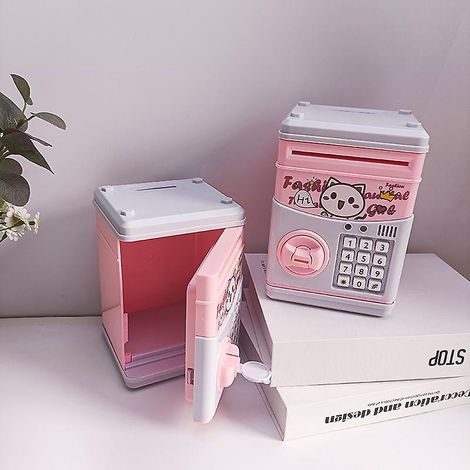tirelire Lectronique Automatique Pour Enfants -rose- Avec Mot De Passe (1/5)