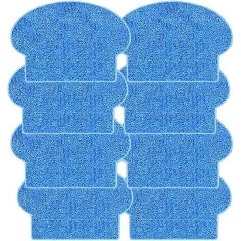 Lot de 8 Mops Tissu pour AMIBOT PRIME/PURE/PULSE/FLEX H2O Tampons de nettoyage