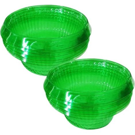 Collier anti-limaces - Barrière anti-limaces - Anneau de protection anti-limaces - Pour laitues et choux, protège les plantes des animaux - 12 × 24 cm - Vert - Lot de 12 (1/5)