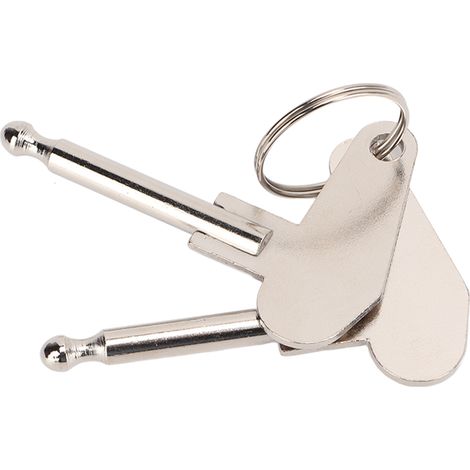 2 Zündschlüssel aus Metall, 5 mm Durchmesser, universell für Traktoren und Bagger. (1/5)