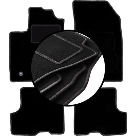 Ensemble complet de tapis en velours pour : Dacia Duster II 4WD SUV (2018-)