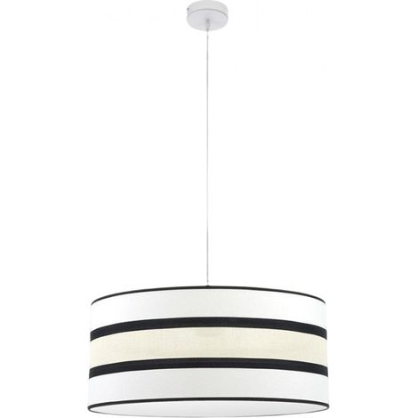 FABRILAMP Lampada a sospensione bicolore Karla 2 luci bianco/beige dimmerabile (1/2)