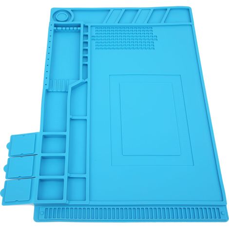 Tapis de Protection Magnétique Silicone AntiStatique pour Réparation Téléphone et PC, Coussin Isolant Thermique (1/5)