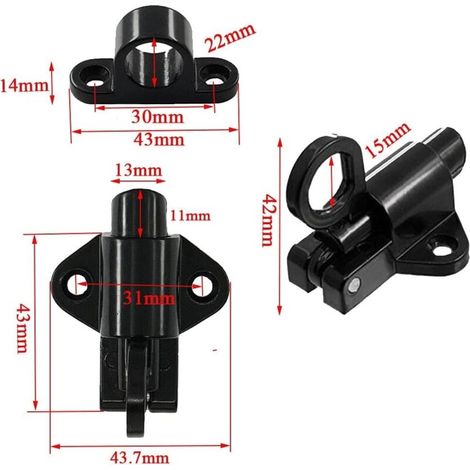 Door Latch 4 Pieces Door Latch Automatic Gate Lock Exterior Door Lock Window Latch Spring Latch Bolt Black Aluminum Door Latch With Screws