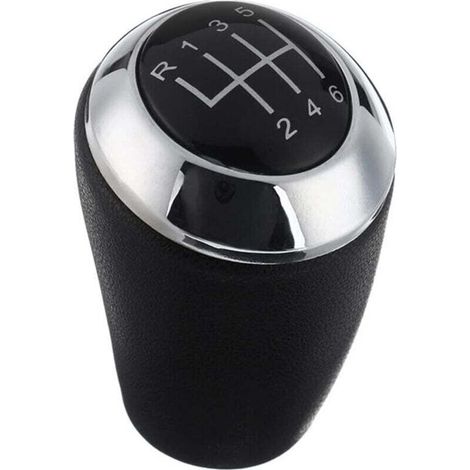 Pomello del cambio in pelle cromato a 6 rapporti per Mazda 3 BK BL CW 6 5 Serie 3 CX-7 MX-5