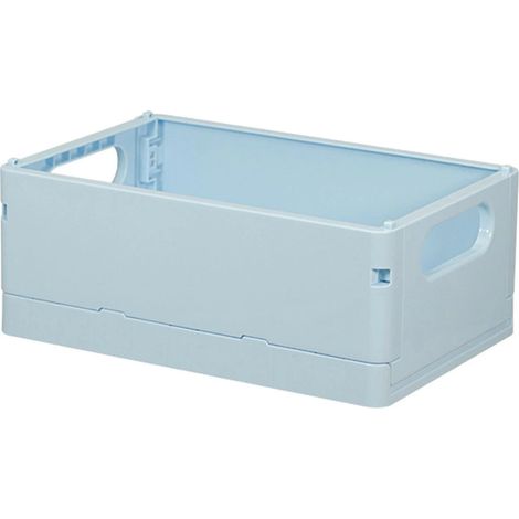 Mini panier en plastique pour le rangement sur étagère, boîte de rangement pliable, idéale pour la maison, la cuisine, la salle de bain, la salle de classe, le bureau (1/5)