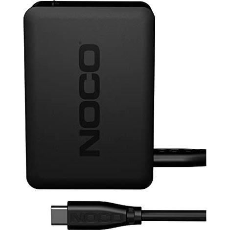 NOCO U65 Boost X Cargador Rápido USB-C de 65W para Arrancadores Auxiliares de Litio GBX45, GBX55, GBX75 y GBX155, Además de MacBook, iPad, iPhone, Galaxy, DELL, Note, Pixel, Lenovo, HP, Switch y más.