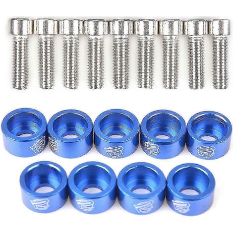 Kit de 9 joints et boulons d'aile en aluminium M8 compatibles avec le collecteur d'admission du moteur EK EG (1/4)