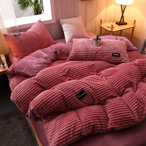 1 Housse de couette, velours épais, impression active, taille variable, chambre à coucher (1/5)
