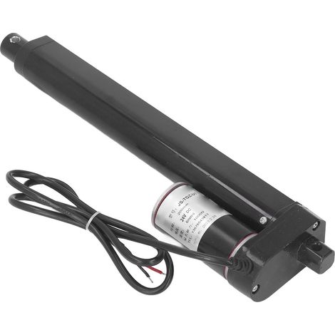 Actionneur linéaire électrique 1000 N, course de 200 mm, IP65, noir, avec interrupteur de fin de course, 24 V (1/5)