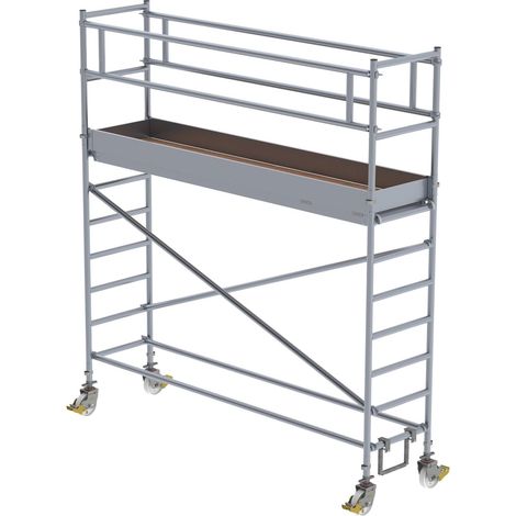 Günzburger Steigtechnik Echafaudage roulant 0,75 x 3 m Hauteur de plate-forme 2,35 m - 172235