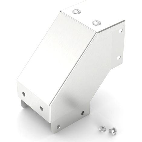 Couvercle externe coudé 90° RS PRO 50 x 50mm en Acier inoxydable 304 ( Prix pour 1 ) (1/3)
