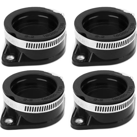 Jeu de 4 raccords d'admission de carburateur en caoutchouc pour Kawasaki KZ1000 KZ1100 11-4853 (1/5)