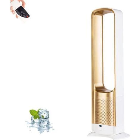 Tragbarer, 81 cm hoher Turmventilator ohne Rotorblätter – Leise Kühlung – Integrierter Timer – 180°-Oszillation – Für Zuhause und Büro (1/5)