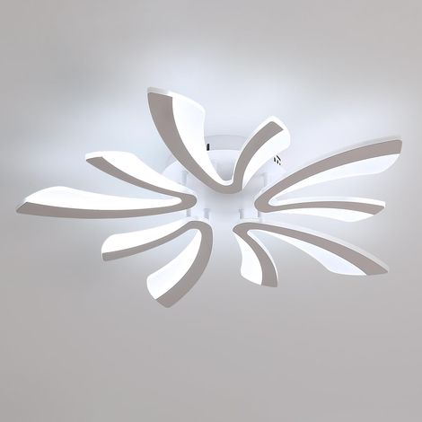 Plafonnier LED, 50W 5625LM Lampe de Plafond, Luminaire Plafonnier Moderne pour Salon, Chambre à Coucher, 72cm, 6500K Lumière Blanche Froide (1/5)
