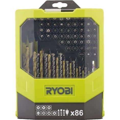 RYOBI box set 86 accessori misti - foratura e avvitamento RAK86MIXC