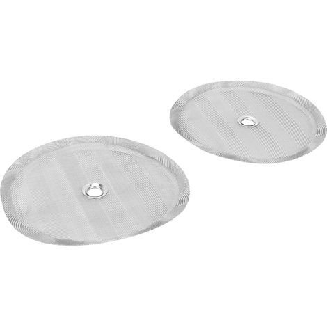 2 Pièces Filtre en Acier Inoxydable 100 Mailles pour Cafetière à Piston Accessoire (1/5)