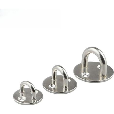 6 crochets plafond, M5, inox, pour bateau, à visser, maison (1/5)